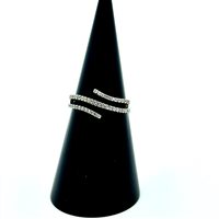 Anello Comete Donna in Oro bianco Diamante 0.22 Ct ANB1012-14 - ANB1012-14
